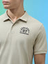 Men Solid Slim Fit Polo Sports T-shirt with MATPIQ