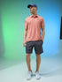 Men Solid Slim Fit Polo Sports T-shirt with MATPIQ