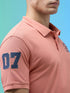 Men Solid Slim Fit Polo Sports T-shirt with MATPIQ