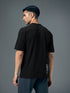 Men Typography Printed Oversized Round Neck Sports T-shirt with MATPIQ