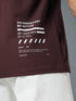 Men Typography Printed Oversized Round Neck Sports T-shirt with MATPIQ
