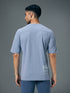 Men Typography Printed Oversized Round Neck Sports T-shirt with MATPIQ
