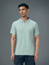 Men Jacquard Slim Fit Polo Sports T-shirt with MATPIQ