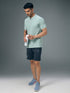 Men Jacquard Slim Fit Polo Sports T-shirt with MATPIQ