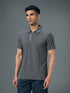 Men Jacquard Slim Fit Polo Sports T-shirt with MATPIQ