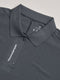 Men Jacquard Slim Fit Polo Sports T-shirt with MATPIQ