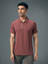 Men Jacquard Slim Fit Polo Sports T-shirt with MATPIQ
