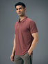 Men Jacquard Slim Fit Polo Sports T-shirt with MATPIQ