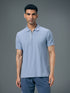 Men Jacquard Slim Fit Polo Sports T-shirt with MATPIQ