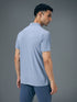 Men Jacquard Slim Fit Polo Sports T-shirt with MATPIQ