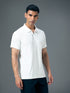 Men Jacquard Slim Fit Polo Sports T-shirt with MATPIQ