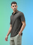 Men Jacquard Slim Fit Polo Sports T-shirt with COTFLEX