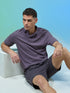 Men Jacquard Slim Fit Polo Sports T-shirt with COTFLEX