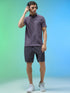 Men Jacquard Slim Fit Polo Sports T-shirt with COTFLEX