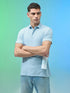Men Jacquard Slim Fit Polo Sports T-shirt with COTFLEX