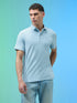 Men Jacquard Slim Fit Polo Sports T-shirt with COTFLEX