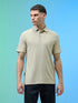 Men Jacquard Slim Fit Polo Sports T-shirt with COTFLEX