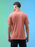 Men Jacquard Slim Fit Polo Sports T-shirt with COTFLEX