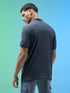 Men Jacquard Slim Fit Polo Sports T-shirt with COTFLEX