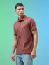 Men Jacquard Slim Fit Polo Sports T-shirt with COTFLEX