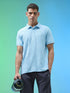 Men Jacquard Slim Fit Polo Sports T-shirt with COTFLEX