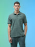 Men Jacquard Slim Fit Polo Sports T-shirt with COTFLEX