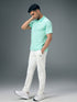 Men Slim Polo Neck T-shirt with DOUBLECOOL