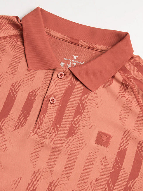 Men Slim Polo Neck T-shirt with DOUBLECOOL
