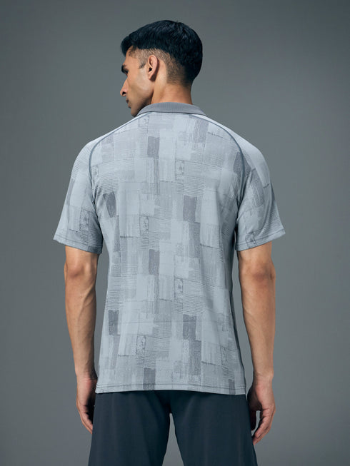 Men Slim Polo Neck T-shirt with DOUBLECOOL