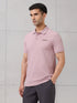 Men Self Design Active Out Slim Fit Polo T-Shirt with ELASTO PLUS