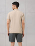 Men Self Design Active Out Slim Fit Polo T-Shirt with ELASTO PLUS