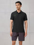 Men Self Design Active Out Polo T-Shirt Slim Fit with MATPIQ