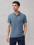 Men Self Design Active Out Polo T-Shirt Slim Fit with MATPIQ