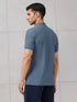 Men Self Design Active Out Polo T-Shirt Slim Fit with MATPIQ