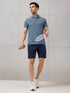 Men Self Design Active Out Polo T-Shirt Slim Fit with MATPIQ