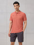 Men Self Design Active Out Polo T-Shirt Slim Fit with MATPIQ