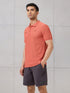 Men Self Design Active Out Polo T-Shirt Slim Fit with MATPIQ