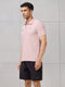 Men Self Design Active Out Polo T-Shirt Slim Fit with MATPIQ