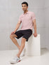 Men Self Design Active Out Polo T-Shirt Slim Fit with MATPIQ