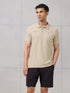 Men Self Design Active Out Polo T-Shirt Slim Fit with MATPIQ