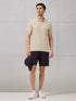 Men Self Design Active Out Polo T-Shirt Slim Fit with MATPIQ