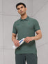 Men Self Design Active Out Polo T-Shirt Slim Fit with MATPIQ