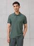 Men Self Design Active Out Polo T-Shirt Slim Fit with MATPIQ