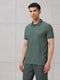 Men Self Design Active Out Polo T-Shirt Slim Fit with MATPIQ