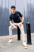 Men Round Neck Back Printed Active Out Regular Fit T-Shirt with ELASTOPLUS