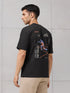 Men Round Neck Back Printed Active Out Regular Fit T-Shirt with ELASTOPLUS