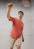 Men Round Neck Back Printed Active Out Regular Fit T-Shirt with ELASTOPLUS