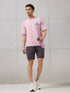 Men Round Neck Back Printed Active Out Regular Fit T-Shirt with ELASTOPLUS