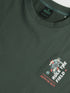 Men Round Neck Back Printed Active Out Regular Fit T-Shirt with ELASTOPLUS