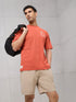 Men Round Neck Self Design Active Out Regular Fit T-Shirt with ELASTOPLUS